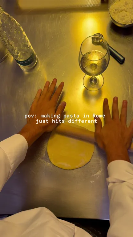 Making pasta in Rome